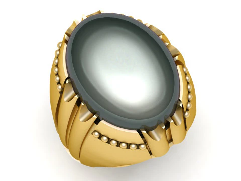 トルコのメンズリング 3D 印刷可能モデル 3Dプリントモデル