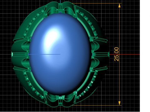 TURKISH MENS RING 3D PRINTABLE MODEL 3D 打印模型