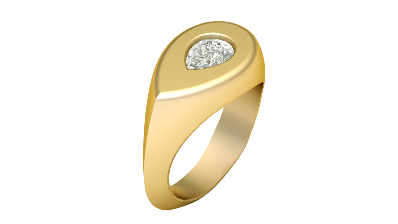 MEN FASHION SINGLE DIMOND RING 3D PRINTABLE MODEL 3D 프린트 모델 .c4d .max .obj .3ds .fbx .stl .blend 
