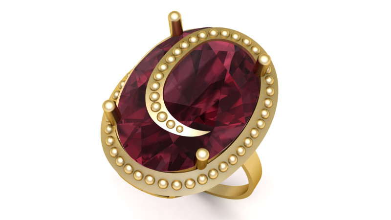 WOMEN ENGAGEMENT RING 3D PRINTABLE MODEL 3Dプリントモデル .c4d .max .obj .3ds .fbx .stl .blend 