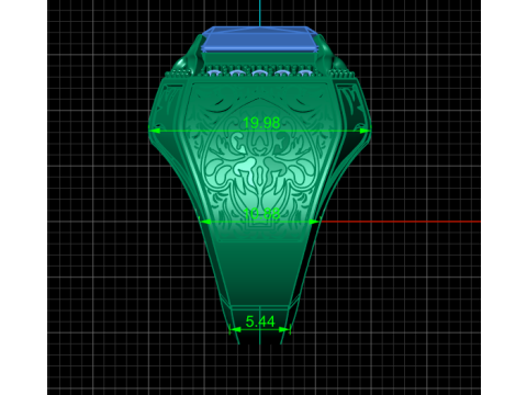 MEN ITALIAN RING 3D PRINTABLE MODEL 3D Print Model