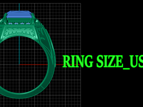 MEN ITALIAN RING 3D PRINTABLE MODEL 3D Print Model