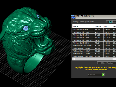 TIGER RING FOR MEN 3D PRINTABLE MODEL 3D Print Model