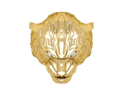 TIGER RING FOR MEN 3D PRINTABLE MODEL 3D Print Model