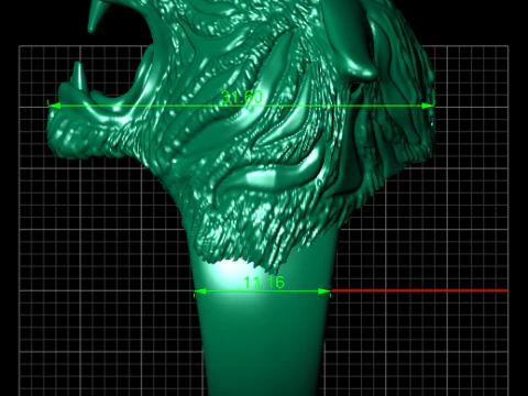 TIGER RING FOR MEN 3D PRINTABLE MODEL 3D Print Model