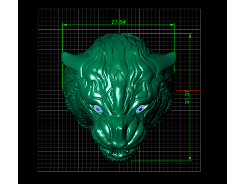 TIGER RING FOR MEN 3D PRINTABLE MODEL 3D Print Model