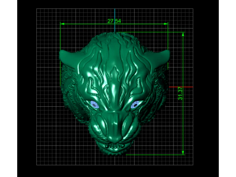 TIGER RING FOR MEN 3D PRINTABLE MODEL 3D Print Model