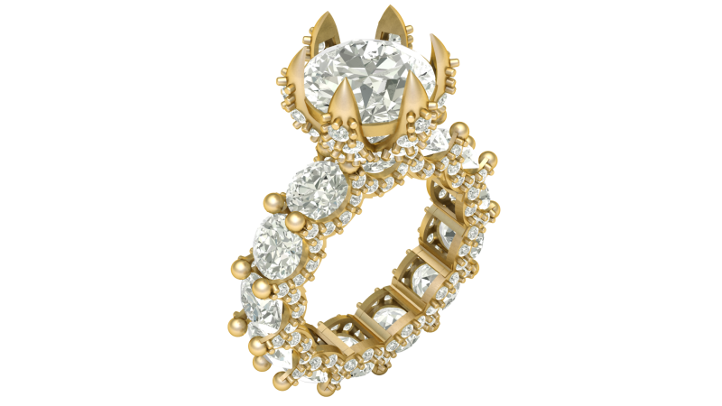 ENGAGEMENT DIMOND RINGS 3D PRINTABLE MODEL 3Dプリントモデル .c4d .max .obj .3ds .fbx .stl .blend 