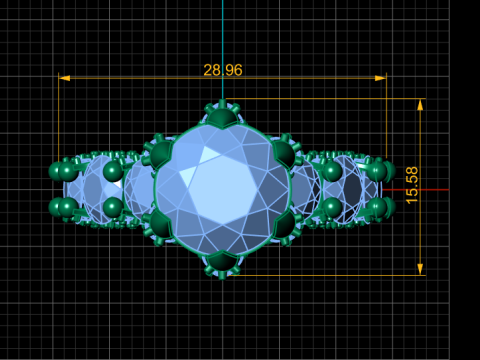 ENGAGEMENT DIMOND RINGS 3D PRINTABLE MODEL 3Dプリントモデル