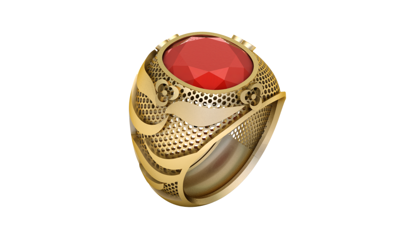 HIP HOP MEN FASHION RING 3D PRINTABLE MODEL 3D 프린트 모델 .c4d .max .obj .3ds .fbx .stl .blend 