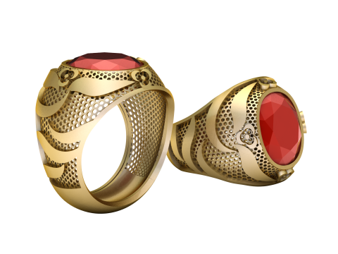 HIP HOP MEN FASHION RING 3D PRINTABLE MODEL 3D 프린트 모델