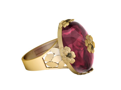 FLOWER RING FOR WOMEN 3D PRINTABLE MODEL 3D 프린트 모델