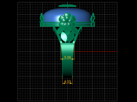 FLOWER RING FOR WOMEN 3D PRINTABLE MODEL 3D 프린트 모델