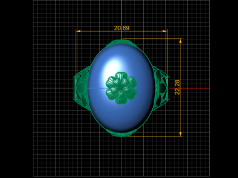 FLOWER RING FOR WOMEN 3D PRINTABLE MODEL 3D 프린트 모델