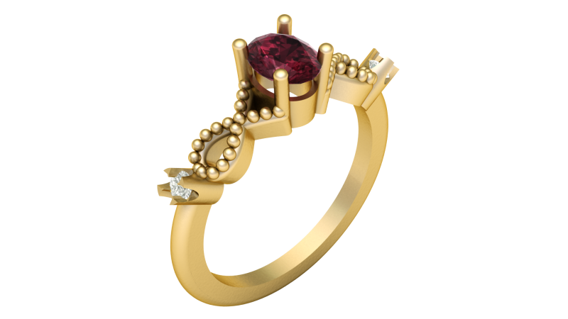 PROPOSAL SOLITAIRE DIMOND RING 3D PRINTABLE MODEL 3D 打印模型 .c4d .max .obj .3ds .fbx .stl .blend 