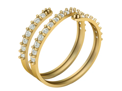 SOLITAIRE RING FOR WOMEN 3D PRINTABLE MODEL 3D Print Model