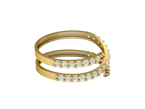 SOLITAIRE RING FOR WOMEN 3D PRINTABLE MODEL 3D Принт Модель