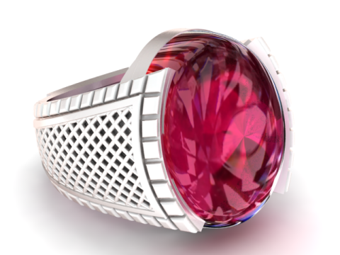 STYLISH MEN FASHION RING 3D PRINTABLE MODEL Modelo de Impressão 3D