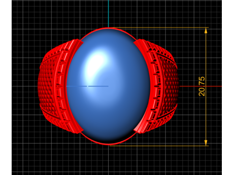 STYLISH MEN FASHION RING 3D PRINTABLE MODEL Modelo de Impressão 3D