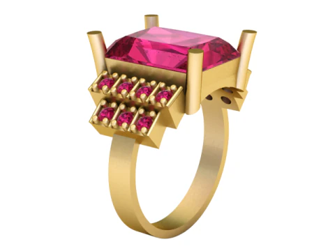 ANILLO DE BODAS PARA MUJER MODELO IMPRIMIBLE EN 3D Modelo de impresión 3D