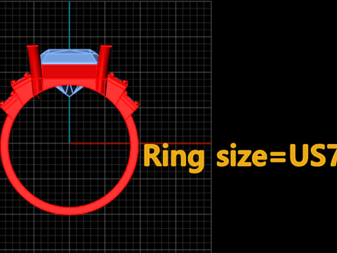 WEDDING RING FOR WOMEN 3D PRINTABLE MODEL 3D Print Model