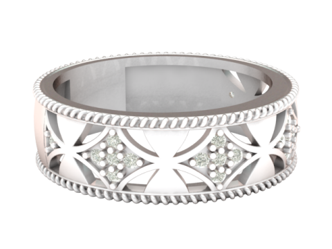 WEDDING RING FOR WOMEN 3D PRINTABLE MODEL 3D Принт Модель