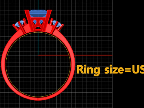 SOLITAIRE ENGAGEMENT RING FOR WOMEN 3D PRINTABLE MODEL 3D Print Model