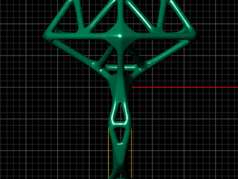 BONE WIREFRAME RING 3D PRINTABLE MODEL 3D Druckmodell