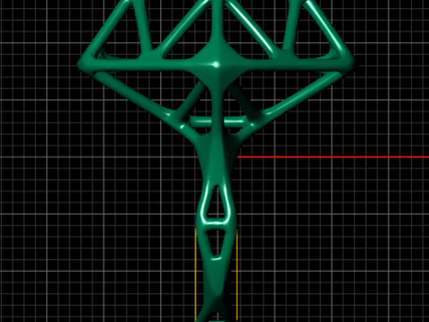 BONE WIREFRAME RING 3D PRINTABLE MODEL 3D Print Model