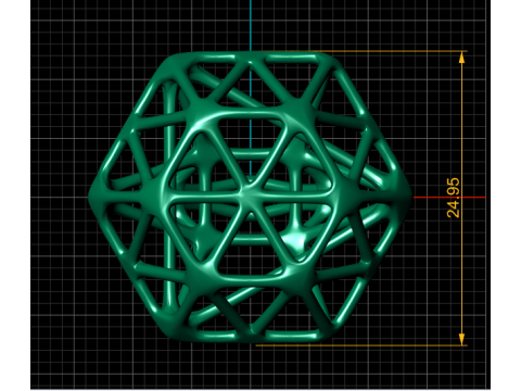 BONE WIREFRAME RING 3D PRINTABLE MODEL 3D Druckmodell