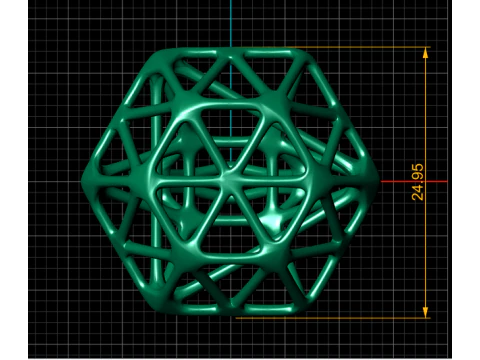 BONE WIREFRAME RING 3D PRINTABLE MODEL 3D Print Model