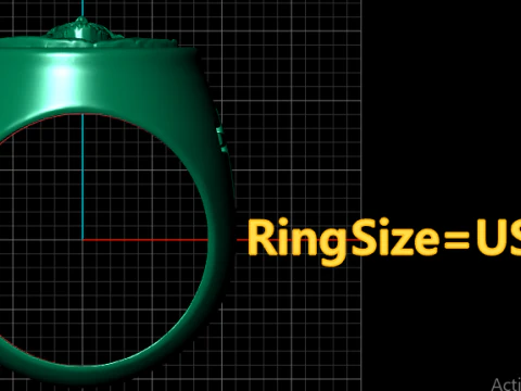 JESUS CROS CHRISTIAN RING 3D PRINTABLE MODEL 3D Print Model