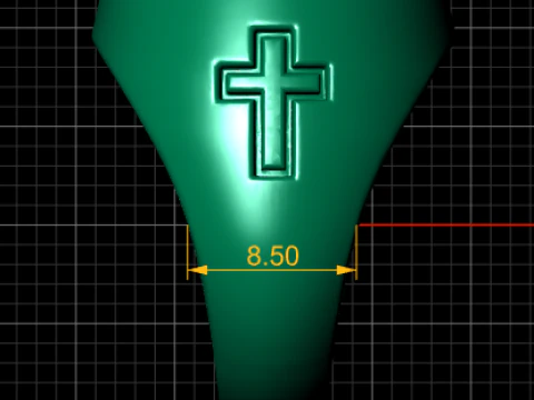JESUS CROS CHRISTIAN RING 3D PRINTABLE MODEL 3D Print Model