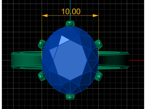 SINGLE DIAMOND SOLITAIRE RING 3D PRINTABLE MODEL 3Dプリントモデル