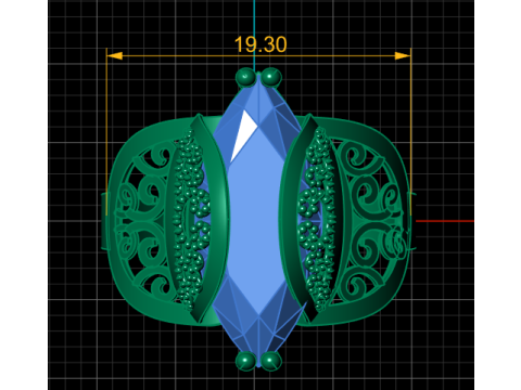 FILIGREE BEADS RING 3D PRINTABLE MODEL 3D Print Model