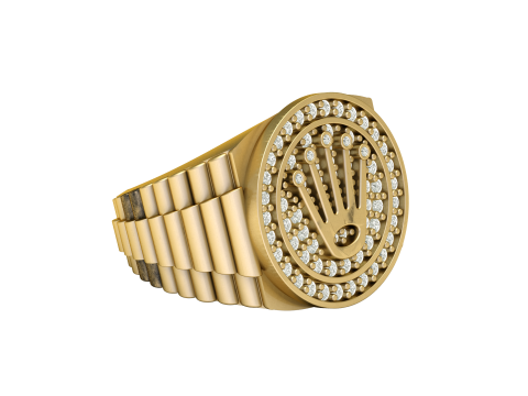 RadoKING STYLE RING FOR MEN 3D PRINTABLE MODEL 3D Принт Модель