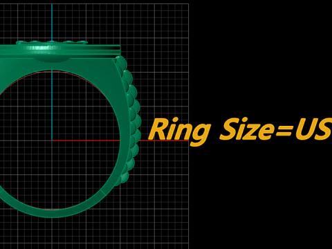 RadoKING STYLE RING FOR MEN 3D PRINTABLE MODEL 3D Print Model