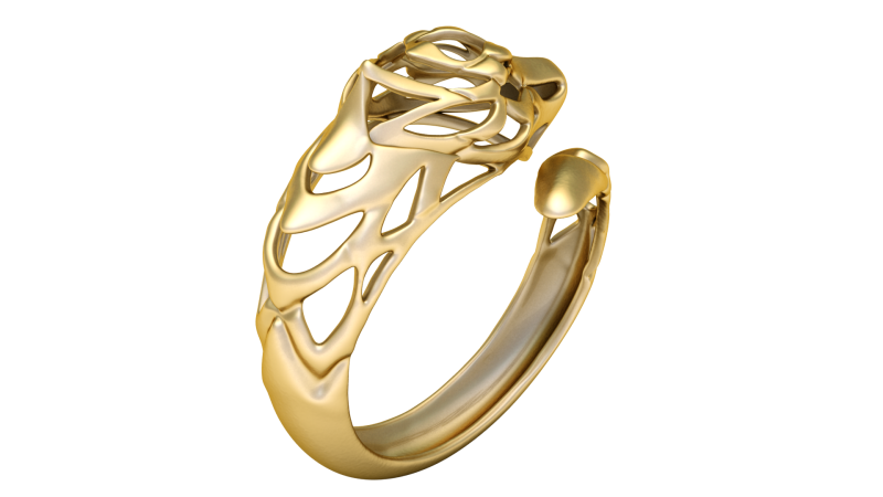 WOLF RING FOR MEN FASHION 3D PRINTABLE MODEL 3D 프린트 모델 .c4d .max .obj .3ds .fbx .stl .blend 