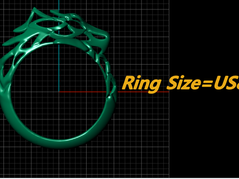 WOLF RING FOR MEN FASHION 3D PRINTABLE MODEL 3D 프린트 모델