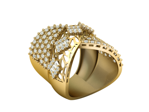 ENGAGEMENT JEWELRY RING 3D PRINTABLE MODEL 3D Принт Модель