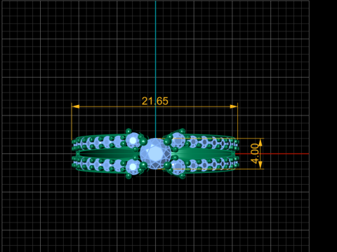 SOLITAIRE ENGAGEMENT RING FOR WOMEN 3D PRINTABLE MODEL 3D Принт Модель
