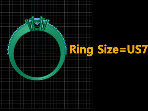 SOLITAIRE ENGAGEMENT RING FOR WOMEN 3D PRINTABLE MODEL 3D Print Model