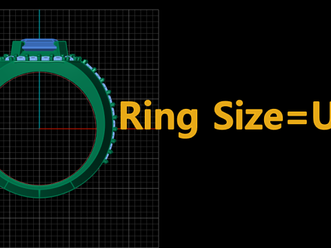CHEN STYLE MEN FASHION DIMOND RING 3D PRINTABLE MODEL 3Dプリントモデル
