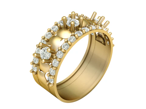 婚約指輪の 3D 印刷可能モデル 3Dプリントモデル