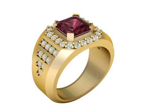 FILIGREE ENGAGEMENT RING 3D PRINTABLE MODEL 3D 打印模型