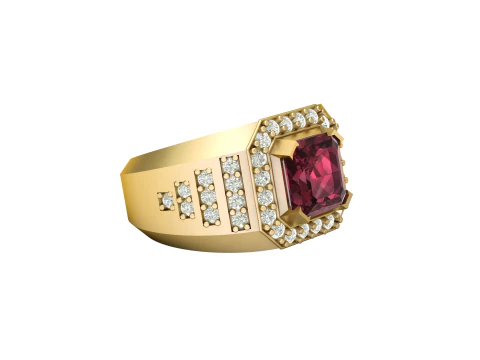 FILIGREE ENGAGEMENT RING 3D PRINTABLE MODEL 3D Print Model