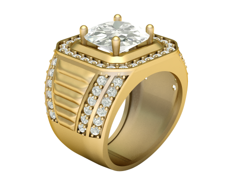 HIP HOP MEN FASHION DIMOND 3D PRINTABLE MODEL 3D-Druckmodell