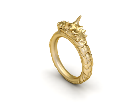 DRAGON RING FOR MEN FASHION 3D PRINTABLE MODEL 3D-Druckmodell