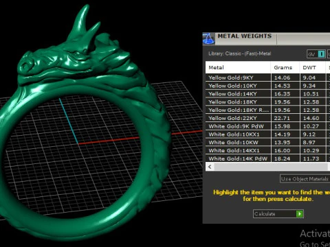 DRAGON RING FOR MEN FASHION 3D PRINTABLE MODEL 3D Print Model