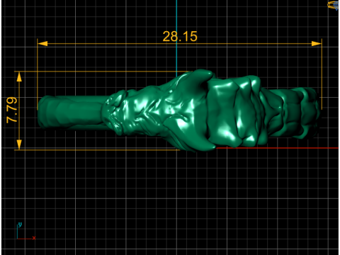 DRAGON RING FOR MEN FASHION 3D PRINTABLE MODEL 3D-Druckmodell